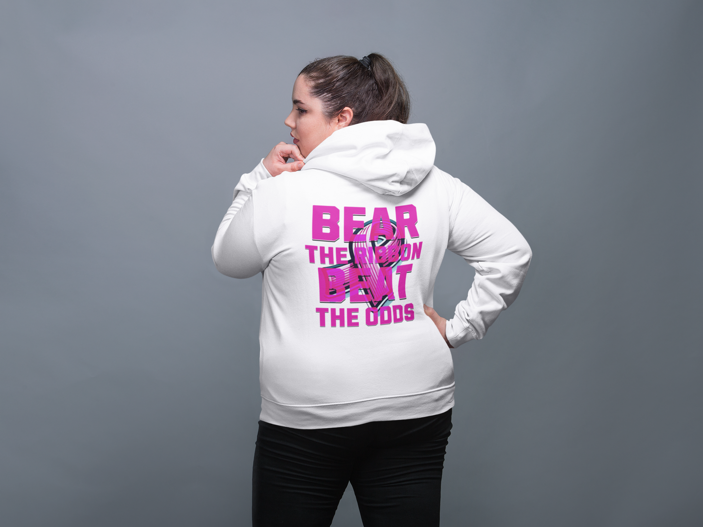 Polar Bears Care Cancer Awareness Hoodie- Adult Size
