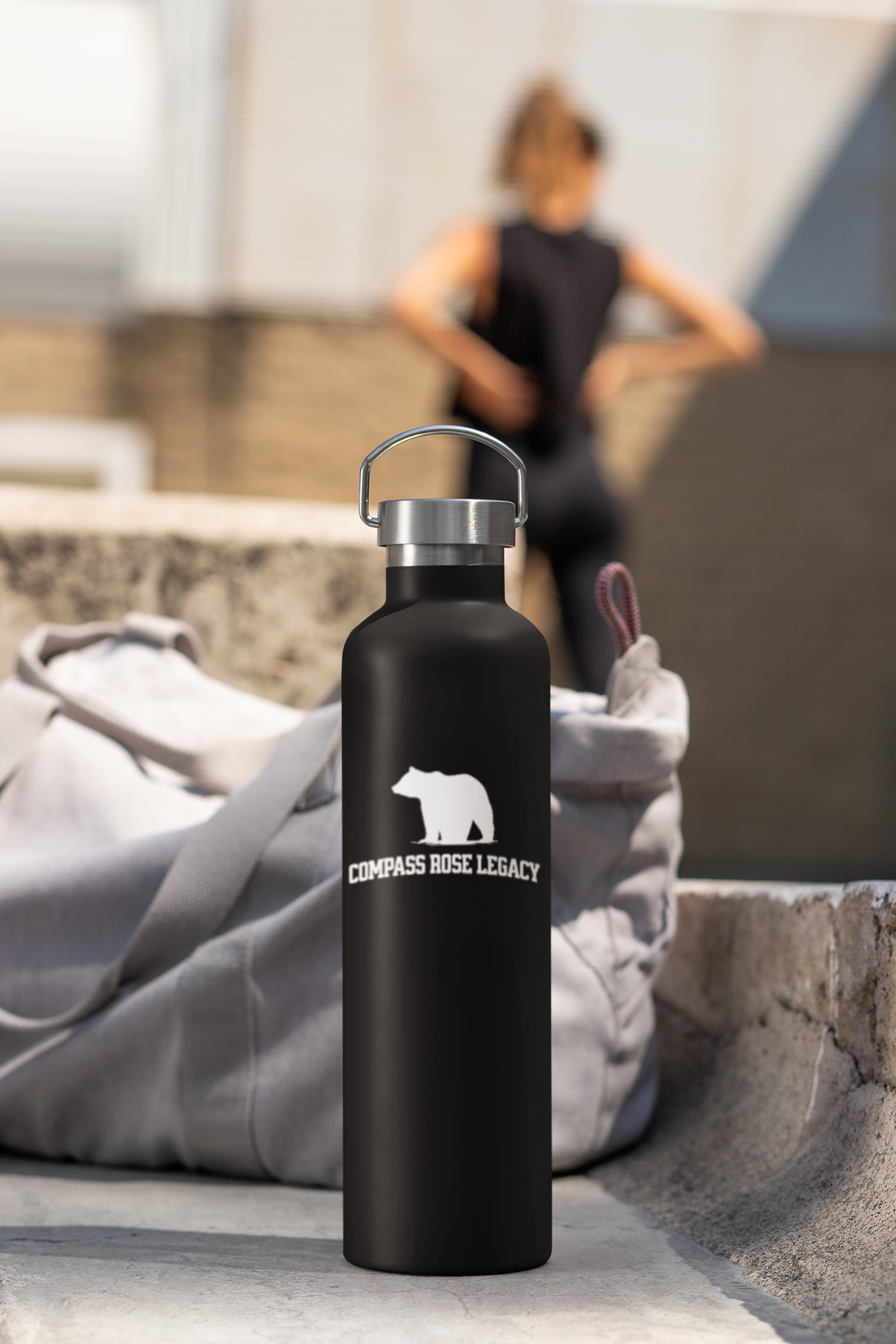 Compass Rose Legacy Bear-Black Out Edition-Stainless Steel