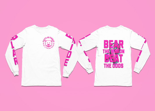 Polar Bears Care Cancer Awareness Long Sleeve Tee-Youth Size