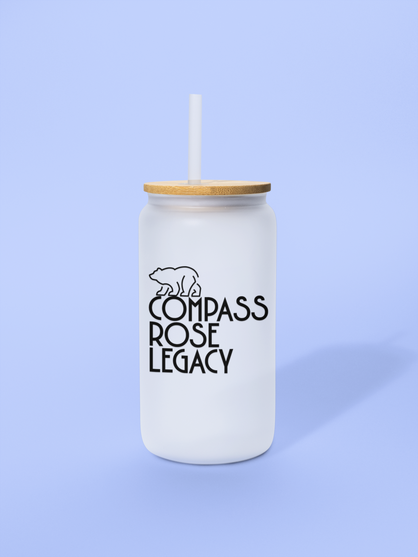 Compass Rose Legacy - Fogged Glass Cup