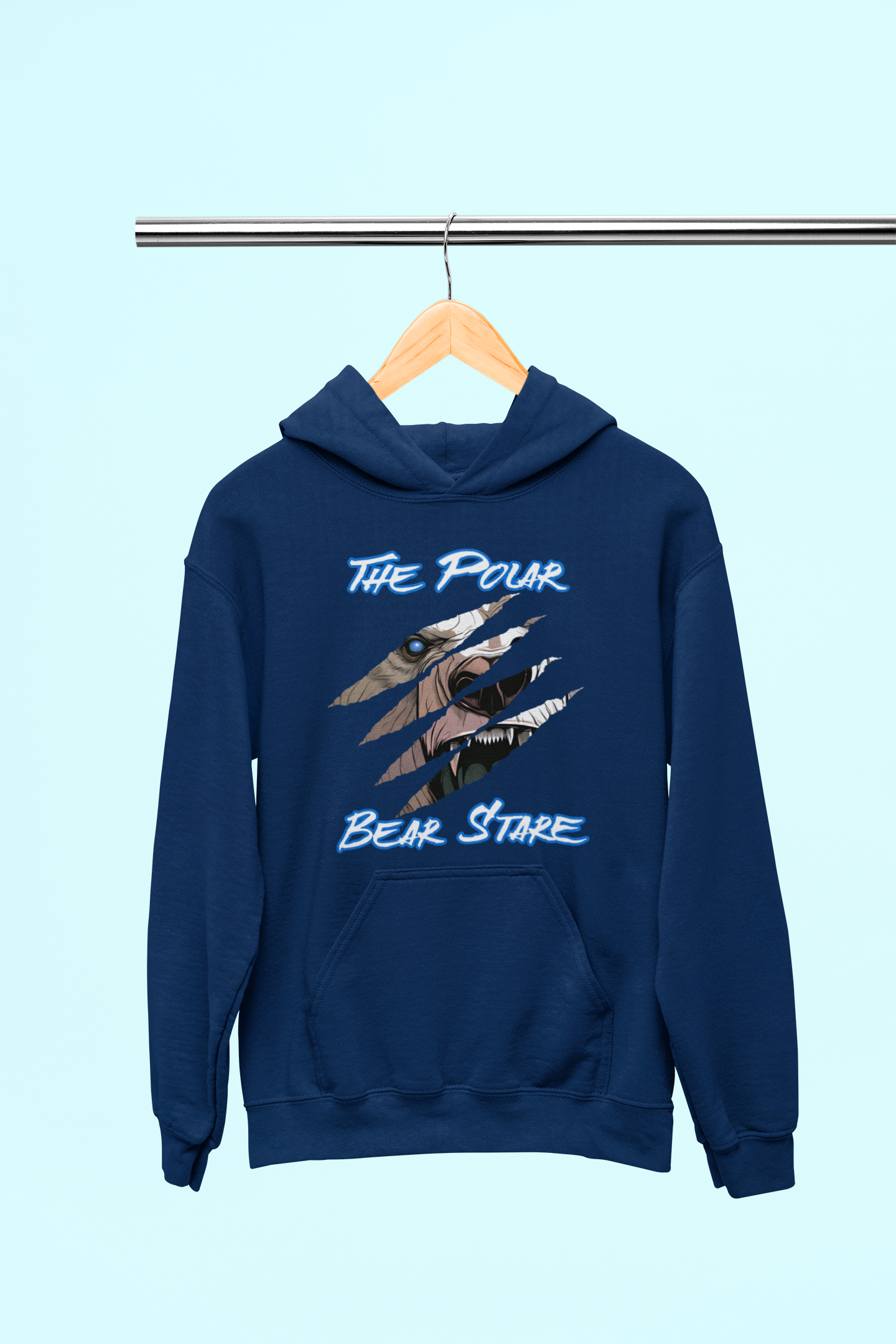 The Polar Bear Stare Hoodie-Adult Size