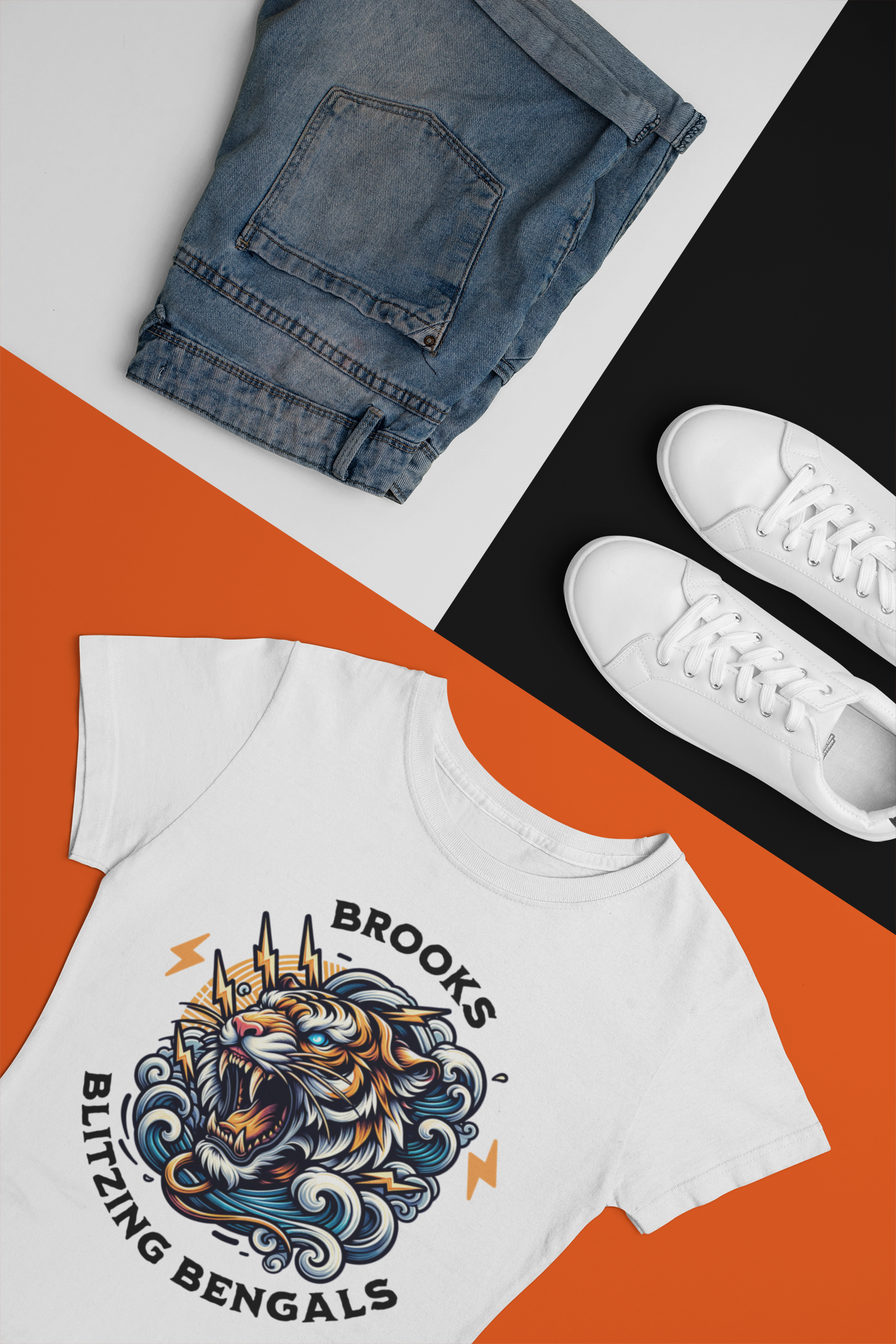 Brooks Blitzing Bengals Tee-Adult Size