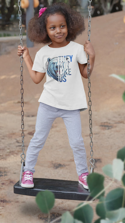 “They Not Like Us” Polar Bear Graphic Tee - Youth Size