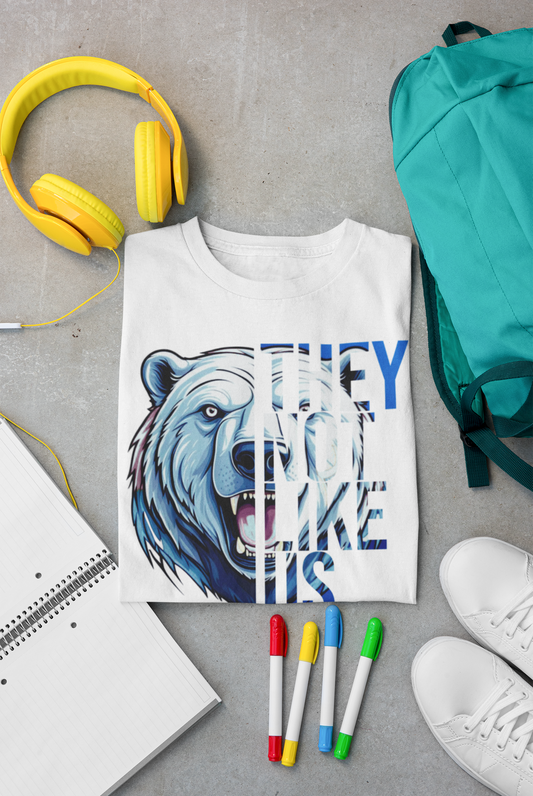 “They Like Us” Polar Bear Graphic Tee-Adult Size